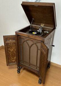 蓄音機 英国グラモフォン社 Model 163 ＋ SPレコード70枚