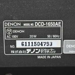 DENON デノン CD/SACDプレーヤー DCD-1650AEの画像7