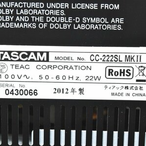 TASCAM タスカム CDレコーダー カセットデッキ CC-222SL MKIIの画像7