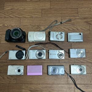 H94★コンパクトデジタルカメラ SONY /Canon/CASIO/Nikon/ LUMIX 等 デジカメ 12点 まとめ売り 動作未確認ジャンク