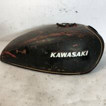 #653 Z1000外し タンク KZ1000 Z1 Z2 KZ900A4 KZ1000LTD Z1R Z1000MK2 MKⅡ KAWASAKI カワサキ 当時物 旧車絶版車 バイクパーツ 部品取り_画像3