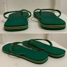 havaianas BRASIL ハワイアナス ブラジル ブラジル国旗 ブラジルカラー ビーチサンダル サンダル グリーン 43-44 USA10/11 アーカイブ_画像3