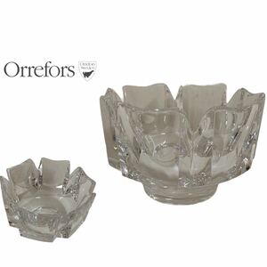 Orrefors Vintage Orefes Vintage Crystal Bowl Шведская корона от Lars Hellsten Art Glass Crystal Bowl Clear Archive
