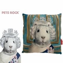 PETS ROCK ペッツロック MADE IN UK イギリス製 takkoda タッコーダ エリザベス女王 Elizabeth ラビット ウサギ クッション アーカイブ_画像1