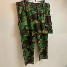 UK VINTAGE ヴィンテージ イギリス軍 TROUSERS COMBAT DPM ミリタリーパンツ コンバットトラウザーズ カーゴパンツ カモフラ L アーカイブ_画像4