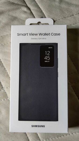 Galaxy S24 Ultra Smart View Wallet Case ブラック スマートビューウォレットケース