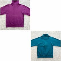 90s USA製 ハーフジップ2枚セット M champion スウェット パーカー リバースウィーブ reverse weave チャンピオン half zip_画像9