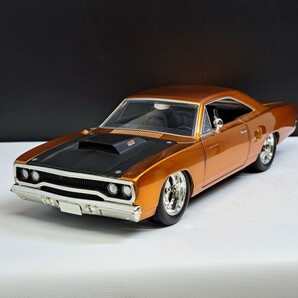 1/24 JADA TOYS FAST&FURIOUS7 ワイルドスピード スカイミッション ドミニク1970 プリマスロードライナーの画像1