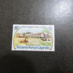 46 東アフリカ セロネラ - タンザニア、ライオン 1種完 1975-02-24の画像1