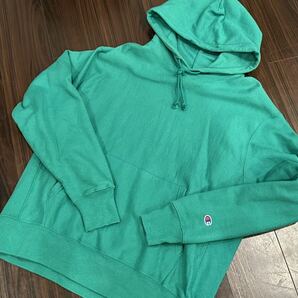 Champion BOOK STORE REVERSE WEAVE HOODIE Kelly Green L US限定の画像2