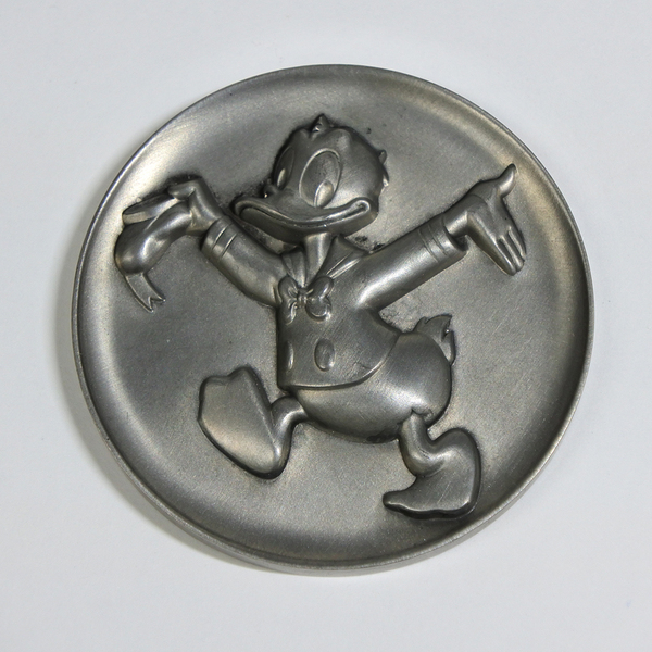 ドナルドダックのメダル　アメリカディズニーランド土産　レトロ　アンティーク