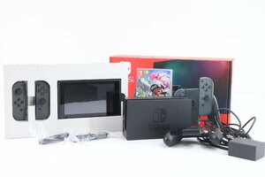 【ジャンク品】Nintendo Switch 任天堂 ニンテンドースイッチ HAC-001 本体 Joy-Con ジョイコン 等 箱付 スプラトゥーン2 3724-Y