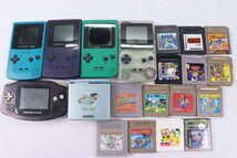 【ジャンク】20点 任天堂 Nintendo ニンテンドー ゲームボーイ カラー アドバンス SP 本体 カセット たまごっち ポケモン等 まとめ 3954-HA_画像1