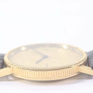 UNITED STATES OF AMERICA アメリカンイーグル コインウォッチ クォーツ 腕時計 ゴールドカラー ジャンク 4002-Nの画像3