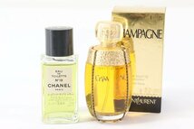 【2点】YSL イヴ・サンローラン CHAMPAGNE シャンパーニュ CHANEL シャネル NO19 オードトワレット 50ml EDT 香水 まとめ 4025-HA_画像1