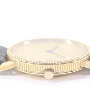 UNITED STATES OF AMERICA アメリカンイーグル コインウォッチ クォーツ 腕時計 ゴールドカラー ジャンク 4002-Nの画像2