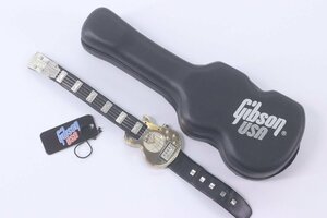 Gibson USA ギブソン ギター型 クォーツ 腕時計 ケース付き 3989-N