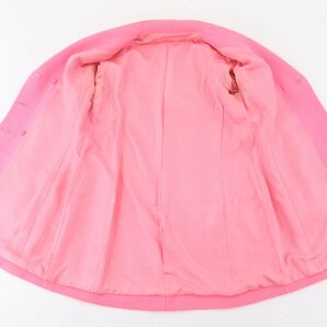 CHANEL シャネル セットアップ 長めジャケット スカート ダブルボタン サイズ不明 ココボタン ピンク系 レディース 4056-HAの画像3