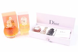 【3点】Christian Dior ディオール LES PARFUMS ICONIQUES ミニ香水セット デューン オードトワレ ディオリシモ 香水 フランス製 4091-KS