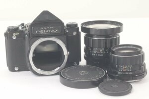 PENTAX ペンタックス 6×7 Super-Multi-Coated TAKUMAR-6×7 55mm F3.5/105mm F2.4 中判 フィルム カメラ 単焦点 レンズ 43488-K