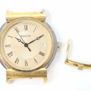 BALLY バリー 73.09 デイト SWISS MADE ゴールドカラー ローマン フェイスのみ メンズ 腕時計 4285-HAの画像1