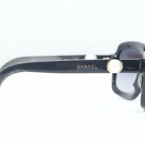 CHANEL シャネル 5132-H-A c.501/3C 58□16 135 3N サングラス レザーケース付 アイウエア 小物 フェイクパール 4231-Kの画像5