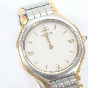 SEIKO セイコー CREDOR クレドール 4N70-0010 SS×18KT クォーツ レディース 腕時計 コンビ ジャンク 4076-Nの画像10