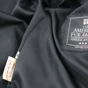 THE AMERICAN FUR AWARDS アメリカンファーアワード × FOSTER 毛皮 ファー コート ブラウン系 ミンク サイズM レディース 4497-NAの画像4