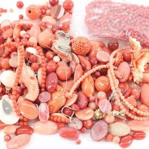 【約422ｇ】珊瑚 サンゴ 天然サンゴ サンゴ風 色石 ルース 裸石 ジュエリー アクセサリー まとめ売り 4565-Kの画像1
