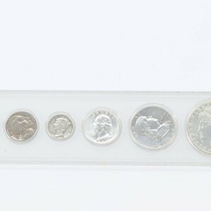LIBERTY リバティコイン アメリカ 硬貨 6枚セット 1ドル 50セント 25セント 10セント 5セント 1セント 4568-Kの画像1
