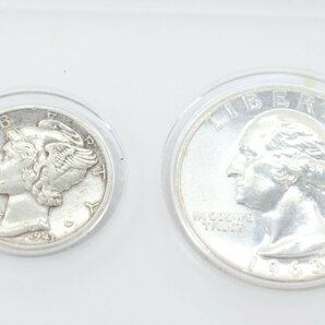 LIBERTY リバティコイン アメリカ 硬貨 6枚セット 1ドル 50セント 25セント 10セント 5セント 1セント 4568-Kの画像4