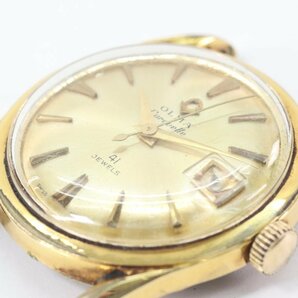 OLMA オルマ Caravelle カラベル 41石 自動巻き デイト ゴールドカラー メンズ 腕時計 フェイスのみ 4697-HAの画像7