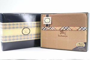 Burberry バーバリー 毛布 FSC 100 1500 ウール100% BB 528 ブランケット ベージュ 寝具 未使用品 4583-K