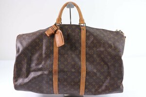 LOUIS VUITTON ルイ ヴィトン モノグラム キーポル バンドリエール60 ボストンバッグ 旅行 鞄 カバン バッグ ブラウン系 4665-Y