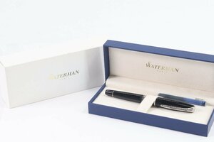 WATERMAN ウォーターマン 万年筆 ペン先 18K 750 刻印 ブラック シルバーカラー 文具 筆記用具 4851-B