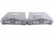 【ジャンク】任天堂 Nintendo64 本体 2台 コントローラー 5個 箱無し ゲーム機 ゲーム 家庭用 現状品 まとめ 4968-KK_画像2