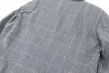 BURBERRY BLACK LABEL バーバリーブラックレーベル スーツ 98-86-180 42L 羊毛100％ グレー チェック メンズ 4866-HA_画像7