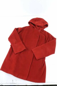 MaxMara マックスマーラー コート ウール ロング丈 サイズ JI42 レッド 系 ベルト付き レディース 4278-NA