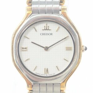 SEIKO セイコー CREDOR クレドール 4N70-0010 SS×18KT クォーツ レディース 腕時計 コンビ ジャンク 4076-Nの画像1