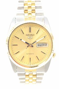 SEIKO 5 セイコー ファイブ 7009-3110 自動巻き デイデイト メンズ 腕時計 コンビカラー ジャンク 5024-N