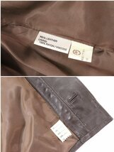 dunhill ダンヒル レザー ジャケット リアルレザー 100％RAYON サイズL ブラウン 茶色 メンズ 4778-NA_画像9