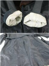 ZILLI ジリー ロングコート ジャケット 上着 ファー レザー ミンクファー サイズ52 ブラック 黒 MADE INFRANCE メンズ 4840-HA_画像9