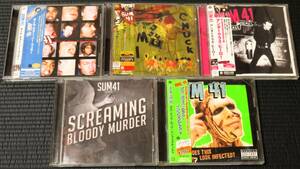 ◆Sum 41◆サム・フォーティーワン 5枚まとめて 5枚セット 5CD+1DVD All Killer No Filler, Chuck, Underclass Hero 送料無料