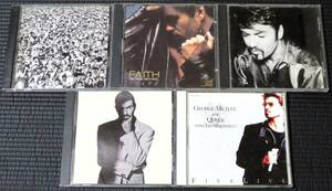 ◆George Michael◆ ジョージ・マイケル 5枚まとめて 5枚セット 5CD Faith, Listen Without Prejudice, Five Live 送料無料