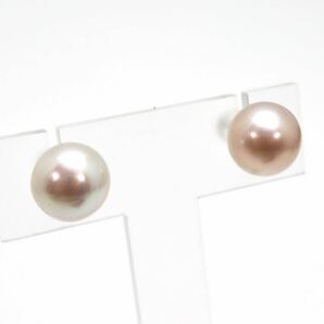 11.0mm珠!!＊Pt900南洋白蝶真珠ピアス＊a 約4.3g South Sea Pearl earring pierce jewelry DB5/Dの画像4