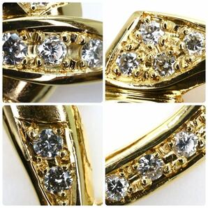 豪華!!美品!!＊K18天然ダイヤモンドブレスレット＊a 約19.0g 約0.56ct 約18.5cm diamond bracelet jewelry FA7/FA8の画像7