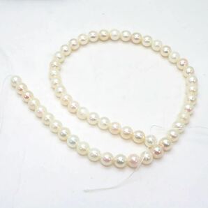 大珠入り!!＊アコヤ本真珠アクセサリーパーツ＊a 約35.2g 約7.5~8.0mm 約40.0cm あこや pearl necklace accessory jewelry parts DE0/EA0の画像2