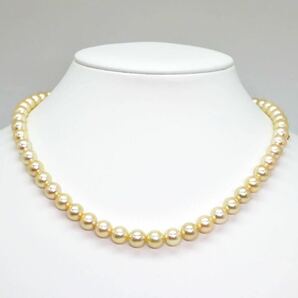 高品質!!＊MIKIMOTO(ミキモト)K18アコヤ本真珠ネックレス＊a 37.1g 7.5~8.0mm珠 パール pearl necklace jewelry FA3/FA5の画像2