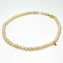 高品質!!＊MIKIMOTO(ミキモト)K18アコヤ本真珠ネックレス＊a 37.1g 7.5~8.0mm珠 パール pearl necklace jewelry FA3/FA5_画像4
