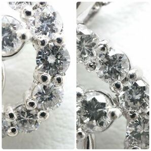 美品!!＊Pt900/Pt850天然ダイヤモンドペンダント＊a 約4.5g 約45.0cm 約0.50ct diamond pendant jewelry EC0/EC0の画像6